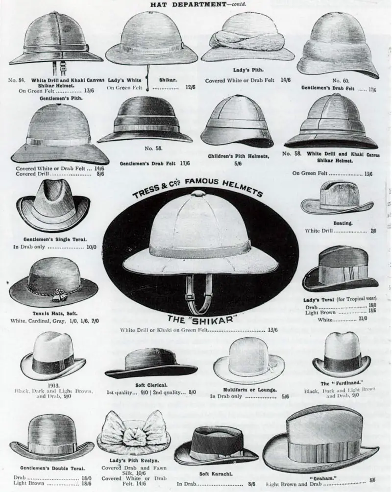 pith helmet advert