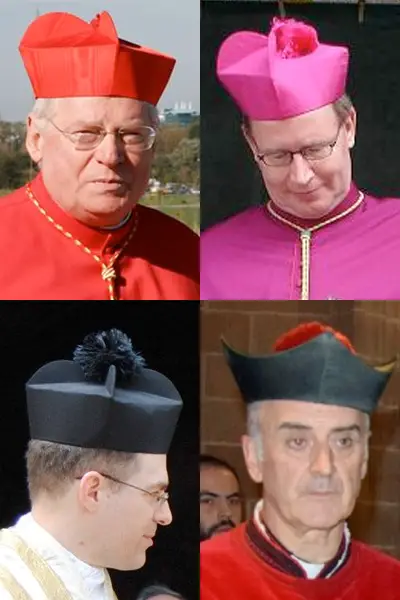 Biretta - Square Cap worn by RC Clergy : Hat Guide