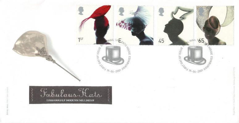 hat themed stamps GB 1st Day Cover