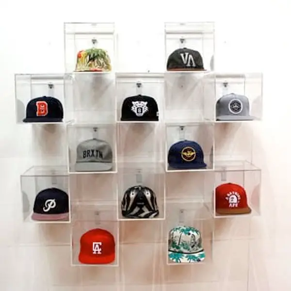 displaying hats