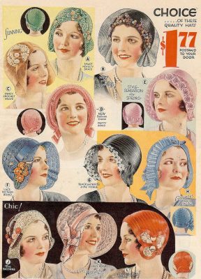 1920s cloche hats advert