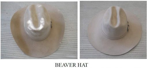 Felt Hat Care Kit before and after